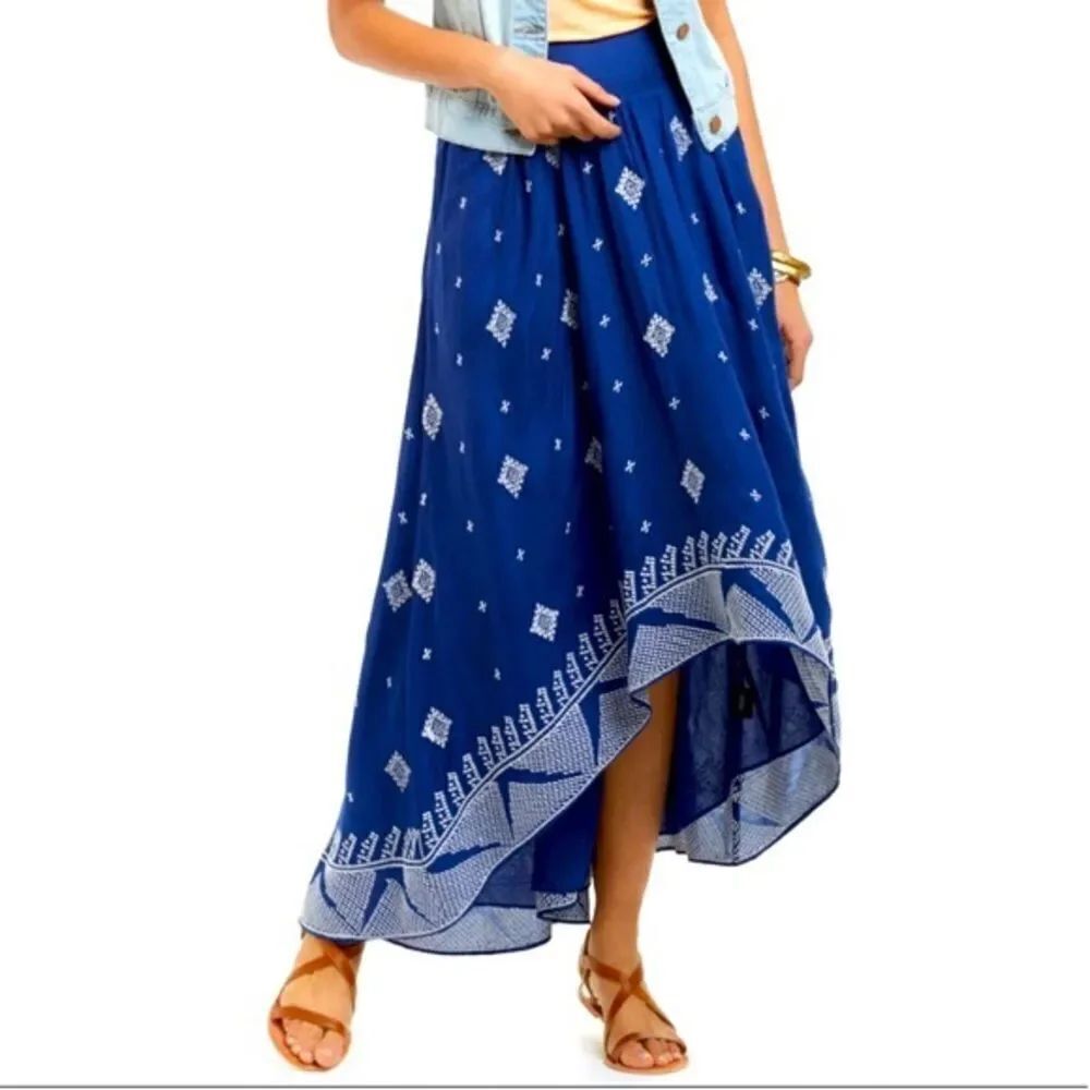 ✨HP✨Anthropologie Boho High Low Skirt✨
